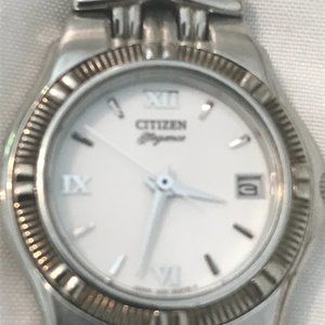 Citizens Women's Elegance Quartz watch with silver chain strap
